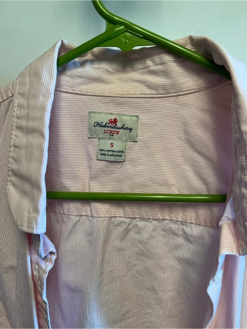 J. Crew Men's Light Pink Button-Up Dress Shirt